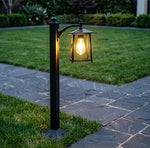 lampe sol industrielle led ip65 aluminium noir classiqueextérieur jardin