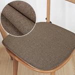 coussin chaise épais lin coton moderne beige vert gris bleu brodé polyester fixations