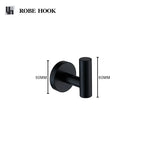 accessoires salle bain noir moderne porte serviettes papier toilette porte robe porte savon tasse