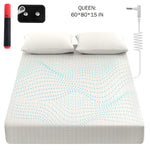 drap housse gaufré blanc gris king queen coton argent antimicrobien snaps modernes minimalistes