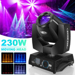 projecteur scène noir moderne 230W DMX512 16CH affichage lcd bouton rotatif interrupteur