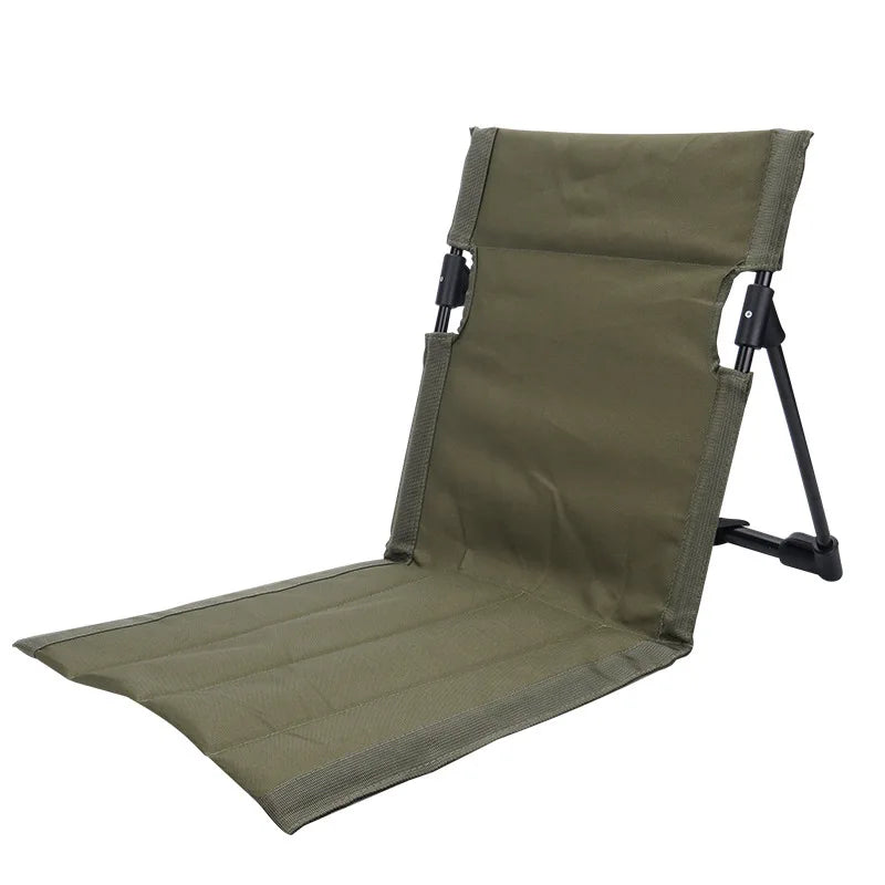 chaise pliable moderne portable clips sac rangement beige noir extérieur camping plage