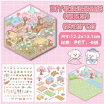 puzzle 3d illustration dessin animé boulangerie vêtements salon thé enfant chambre décoration