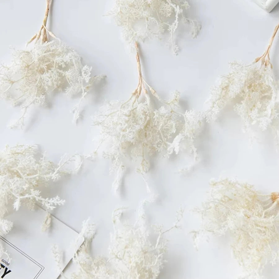 guirlande fleurs séchées blanc bleu rose vert décoration noël mariage rustique festiveextérieur