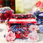 autocollants fleurs feuilles grilles tailles variées couleurs opaques détaillés adhésifs