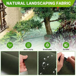 tapis protection sol jardin imperméable vert foncé noir paysagiste aménagement allée couverture plantes fleurs