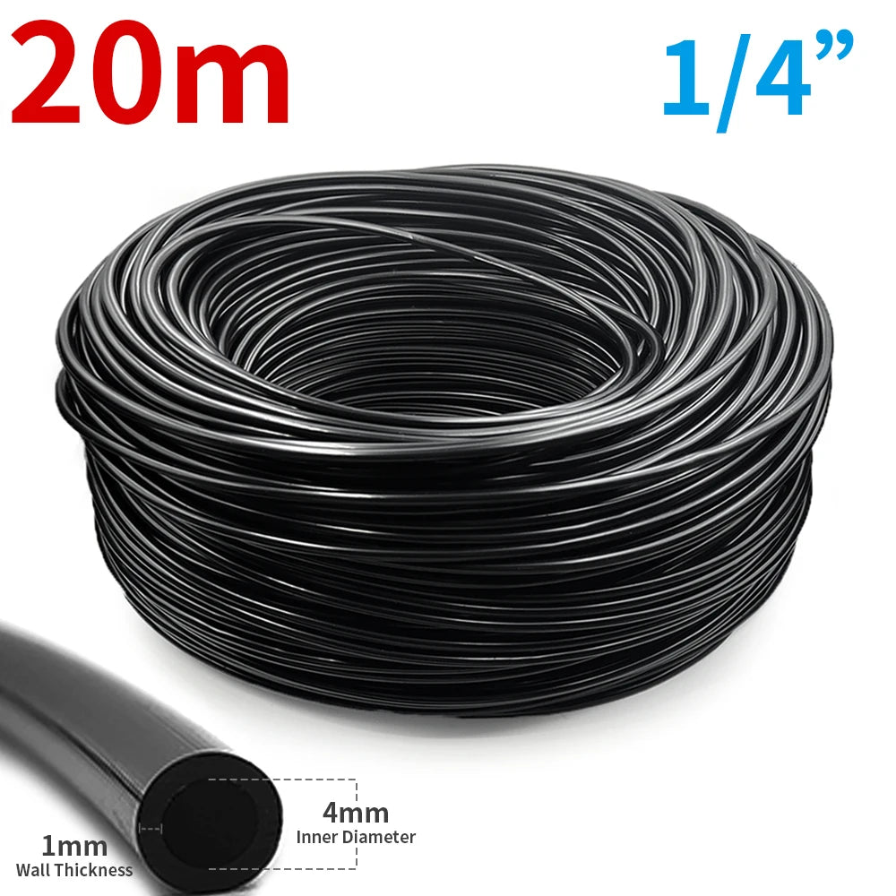 connecteurs arrosage gouttelettes noir adhésifs plastique robustes jardin pot fleurs 47mm
