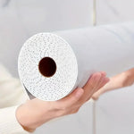 papier peint adhésif vinyle marbré gris blanc effet 3d mur cuisine salle bain