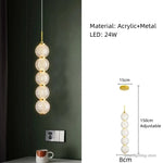suspension lumineuse pendentif géométriques blanc doré moderne or adjustable chambre salon