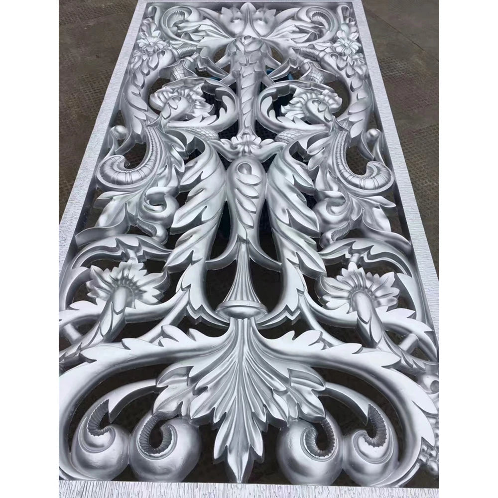 panneau mural décoration maison doré argenté floral baroque durable facile résistant eau