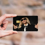 stylo bille personnalisable carte crédit étanche résistance rayures americain chanteuse beyonce moderne couleurs vives