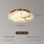 plafonnier moderne marbre blanc doré fer lumiere led facile chambre salon cuisine