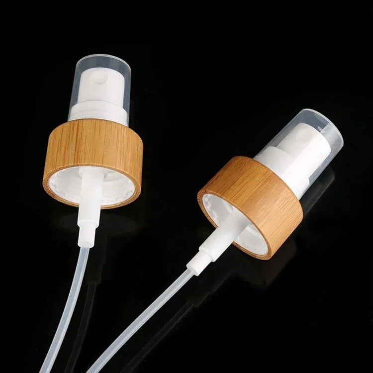 pulvérisateur bouteille rechargeable blanc texture bois moderne transparent 300ml 400ml 500ml
