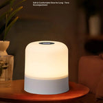 lampe table led tactile 16 couleurs rechargeable intensité variable lampe ambiance portable moderne blanc