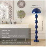 lampe sol moderne spirale verte rouge blanche grise bleue noire fer résine