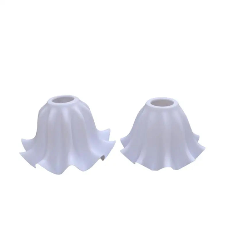 cache lampe moderne blanc rayures ondulées opacité fixations invisibles diamètre 42mm hauteur 113mm largeur