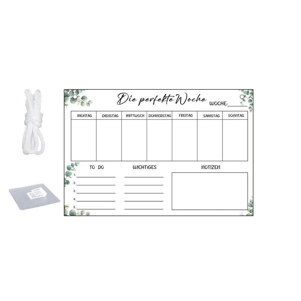 tableau blanc effaçable moderne motifs floraux crochets métalliques transparent marques blancs rouges grille dimensions