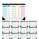 calendrier mural floral moderne notes faire planification quotidienne 18 mois