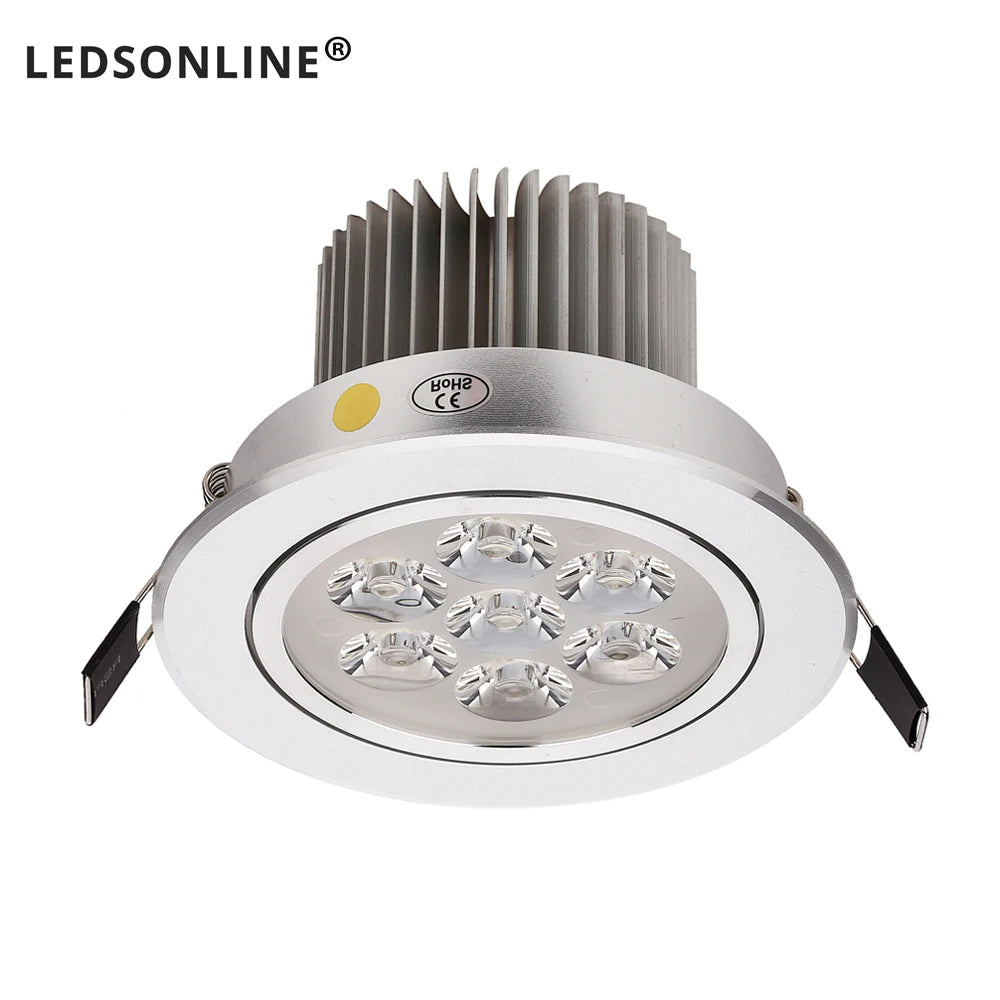 Spot LED argenté intensité variable 3W 4W 7W transformateur modernes clips