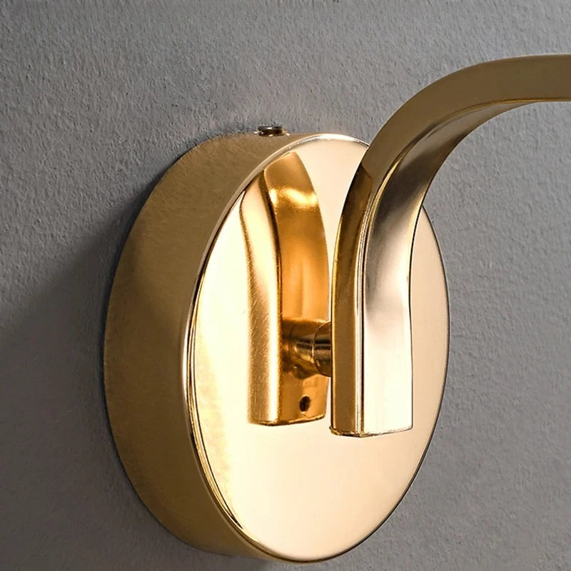 lampe murale moderne or cristaux lumiere blanche chaude luxueux fixee mur translucent erotique chambre