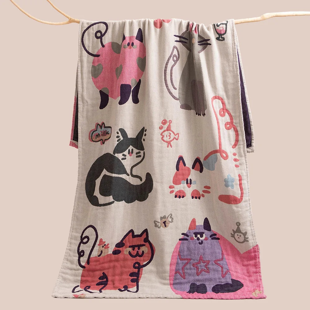 serviette bain coton biologique noël dessin animé moderne rectangle opaque lavable machine haute absorption