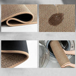 tapis sol antidérapant polyester faux sisal rustique moderne cuisine maisonintérieur