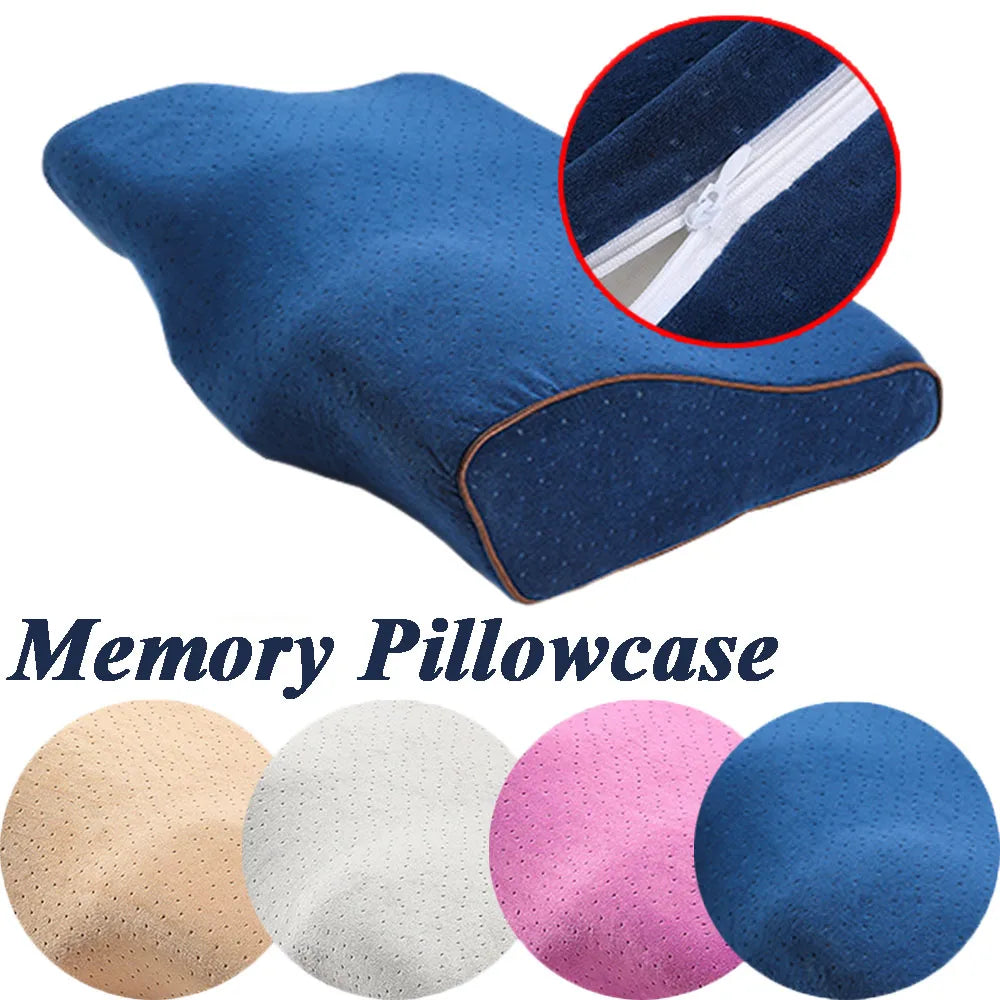 taie d'oreiller microfibre bleu foncé coussin ergonomique jacquard respectueux environnement