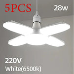 lampe pliable E27 blanc moderne minimaliste plissé feuilles opacité 65mm 92mm 145mm 28W LED