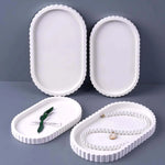 plateau silicone dentelé moule rangement bijoux décoration artisanale minimaliste figurines
