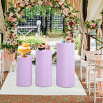 supports présentation desserts tissu couleurs modernes mariage fêtes uni minimalistes
