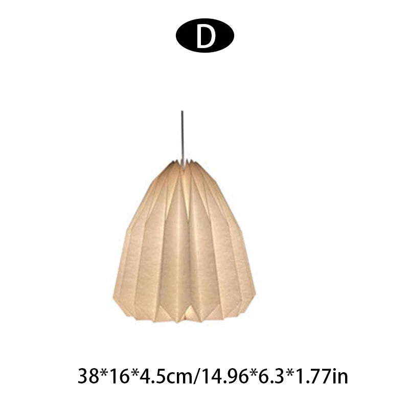 couvre lampe suspendu moderne blanc rayures horizontales fil inoxydable chambre salon decoration