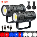 lampe torche sous marine led rechargeable intense éblouissante robuste moderne poignée