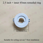 anneau réduction spot led blanc moderne cadre extérieur éclairage intérieur moderne