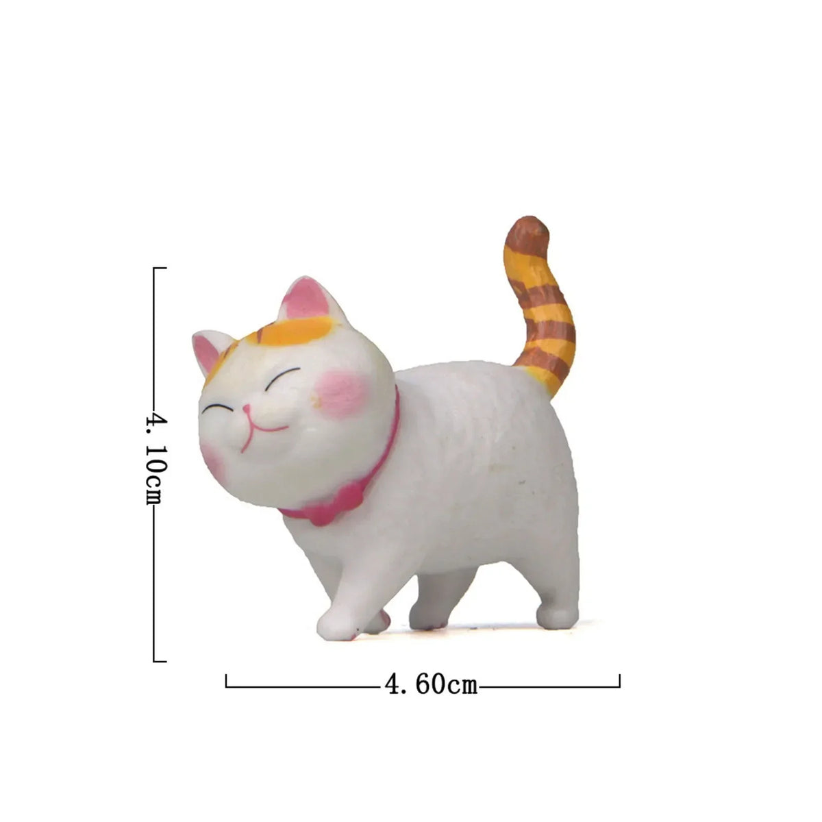 figurines chats cartoon mignon colliers gris noir blanc orange bébé animaux