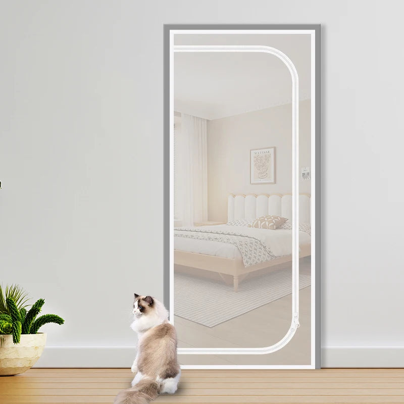 filet sécurité porte blanc maille fine moderne adhésif 100x210cm 80x210cm 90x210cm protection animaux évitement