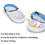 lit pliable bébé bleu clair coussin mousse filet anti moustiques porte clés jouets moderne