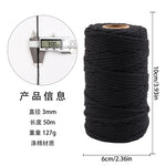 corde coton tressée 50mètres vert rose beige simple déco mariage fête nhà cửa