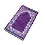 tapis prière violet géométrique moderne sans bpa pvc polyester chambre maison