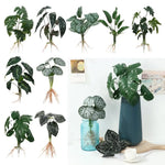 plantes artificielles arbres feuilles vertes moderne décoration extérieure ornement vertes minimalistes