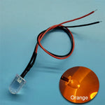 Diodes led rouges bleues vertes transparentes pré câblées 12V ronde modernes 20cm