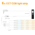 ruban led flexible blanc moderne adhésif contrôleur bluetooth télécommande adaptateur 24v 3500k 6000k