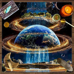 cartes tarot marron clair motifs géométriques classiques réutilisables imperméables machine