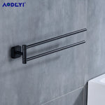 Porte-serviettes chromé design salle de bain