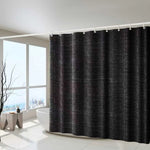 rideau douche tissé texturé imitation lin beige blanc noir gris moderne aimants lestés respectueux