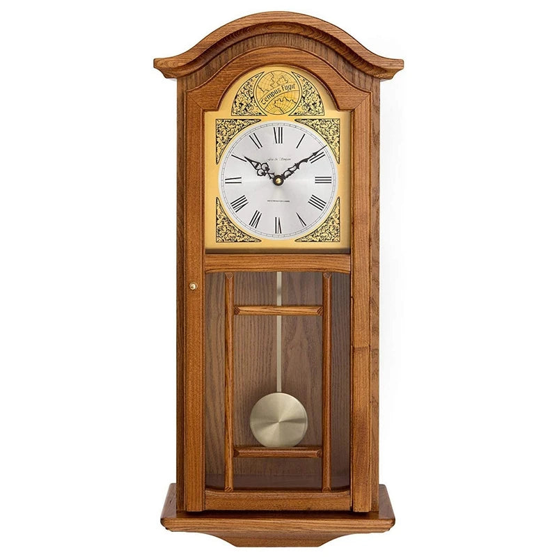 pièces horlogerie quartz aiguilles horloge bois cadran blanc chiffres romains balancier visible mouvement plastique