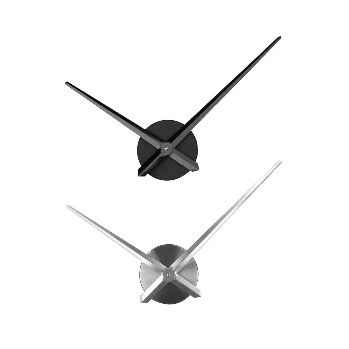 aiguilles horloge murale métal noir argent modernes 33cm 27cm remplacement decoration chambre salon