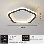 lampe couloir moderne blanc noir rond carré pentagone