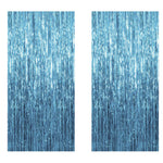 rideau paillettes bleu clair festif décoration anniversaire mariage événement opacité 3.28ft 6.58ft 2paquets