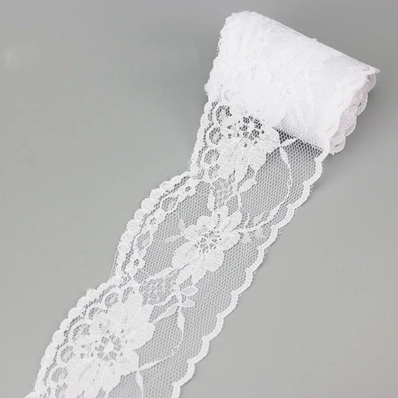 ruban dentelle fleurs rose blanc bleu beige gris rouge vert violet classique polyester écologique