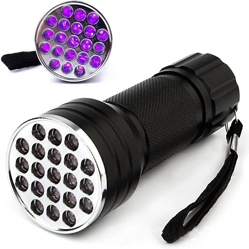 lampe poche uv led 1000 lumens 10w intense noir inspection scorpion fluorescence violette